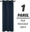 Window Curtain Navy Blue 42Wx84L Inch 1 Panel