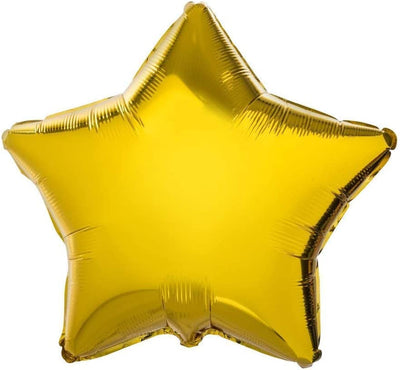 50pcs, 18inch Star Shaped Foil Balloon Multicolor