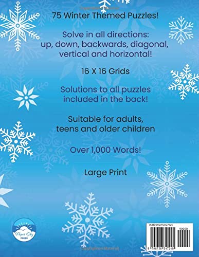 Winter Word Search Large Print