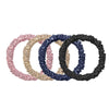 hair bows (4 pack, black, blue, champagne, pink)