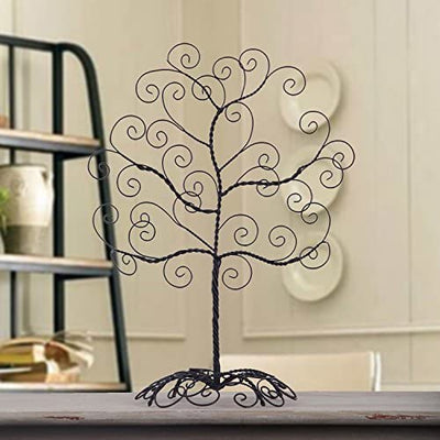 twisted iron photo tree, black with antique finish