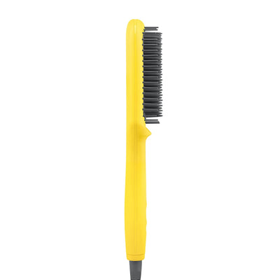 The brush crush heated straightening brush, yellow