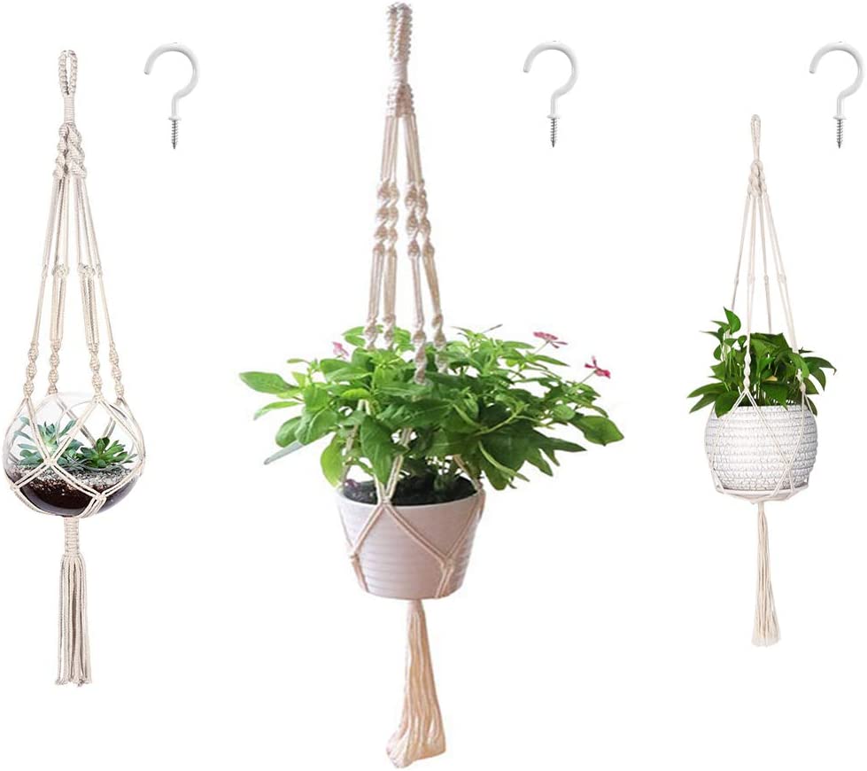 3 Pack Macrame Plant Hanger