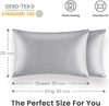 2 Pack Pillowcases, Size 20" x 40", (Gray)