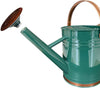 1 Gallon Watering Can, Galvanized Steel, Copper Accents, Green 2