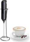 Milk Frother Handheld, Color:Black, 9.65 x 2.91 x 2.72 inches