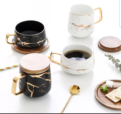 Kintsugi Style Coffee Tea Mug - 12 OZ, Set of 2