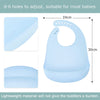 Set of 2 silicone bibs, Green/Sky Blue