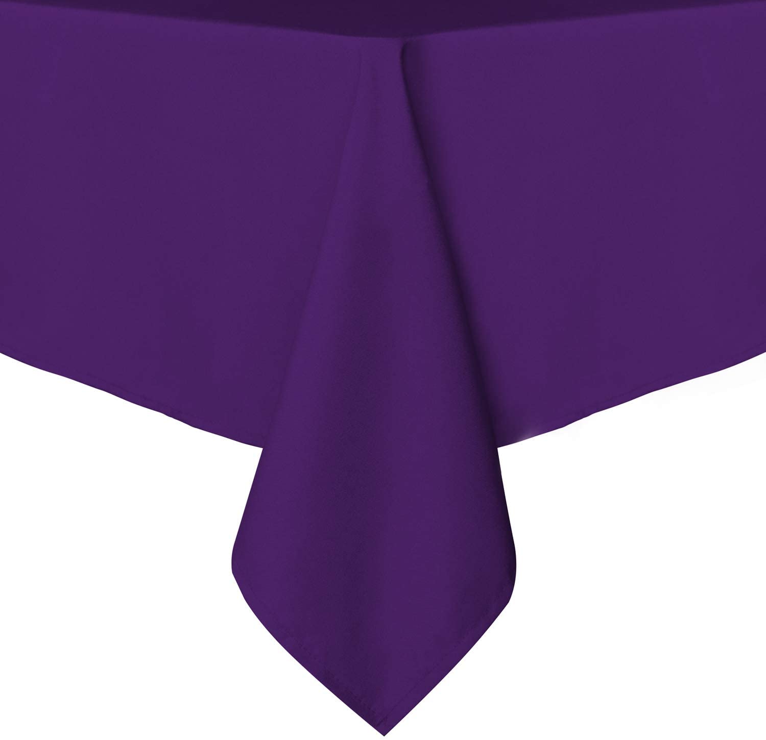 Stain and Wrinkle Resistant Polyester Tablecloth, (Purple)