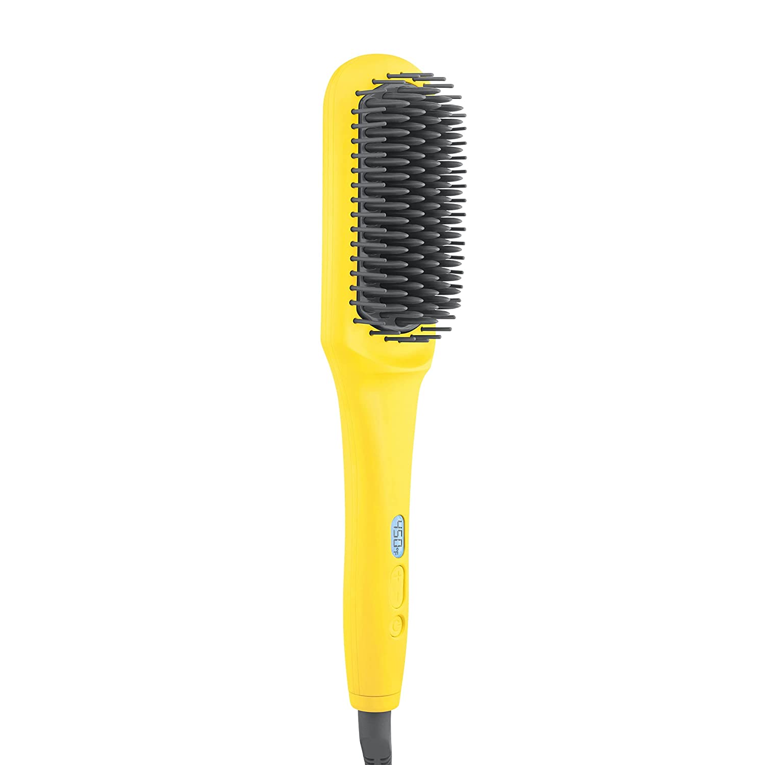 The brush crush heated straightening brush, yellow