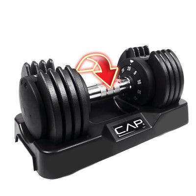 Adjustable Dumbbell, Single, 25 Lb.