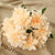 10 Artificial Dahlia Flower Heads, (Champagne)