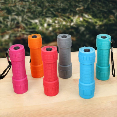 6 Pack LED Impact Hand Flashlight