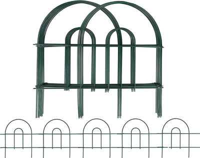 Decorative Garden Fence, Stainless Iron, 18 in. x 15 ft.