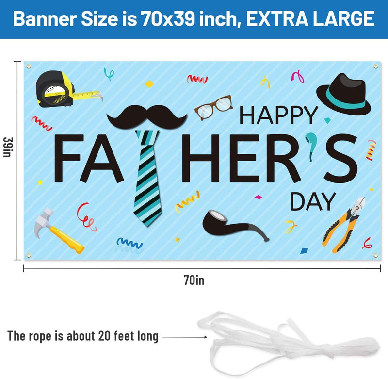 Father's Day Backdrop Banner 70" x 39"