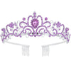 Purple Crystal Tiara, Color: 06-Purple