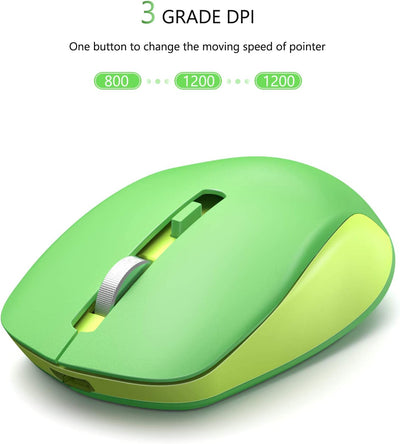 2.4G wireless mouse (green)