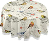 Round Tablecloth, 60" x 60" (Color: Little Birds)