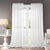 2 Panel Rod Pocket Sheer Curtains 100 "W x 96" (White)