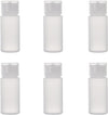 Empty Plastic Bottles, 1 oz (30 ml), 6-pack with Labels