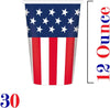 American Flag 4th of July Party Supplies (Serves 30)