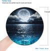 Round Mouse Pad Waterproof 7.9" x 0.12" Blue ocean