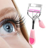 Stainless steel eyelash curler with brush