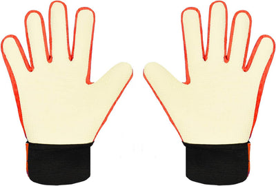 Goalkeeper gloves, with double protection, Orange, Size 5