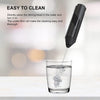 Milk Frother Handheld, Color:Black, 9.65 x 2.91 x 2.72 inches