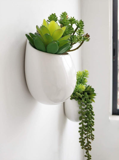 Modern Ceramic Hanging Plant Pot Vase for Home Decor, Set of 3