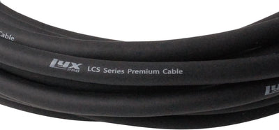 25ft Microphone Cable, XLR to XLR Angled Male, Color: Black