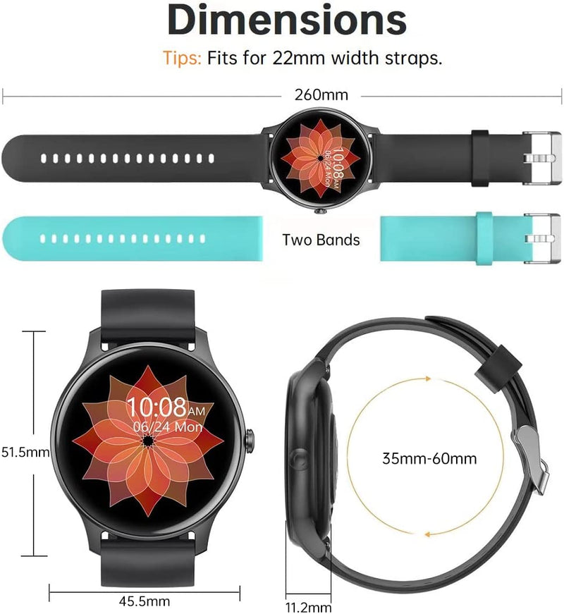 smart watch with heart rate monitor