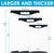 Kitchen boards, extra large plastic, set of 3, black