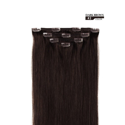 Hair Extensions 12 Inch (Pack of 1), Dark Brown #2