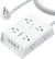 Electrical multi-socket with 8 outlets and USB ports