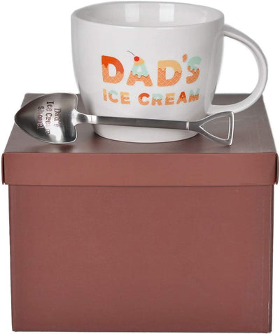 Dad's Ice Cream Bowl and Scoop Engraved, Dad