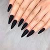 24 matte false nails color, (black)