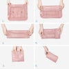 Travel Luggage Organizer Bags (6 Pieces, Pink).