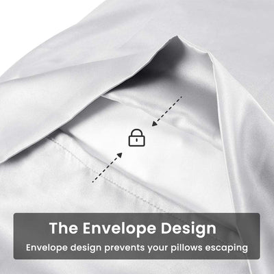 2 Pack Pillowcases, Size 20" x 40", (Gray)