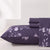 Full purple flower sheet set