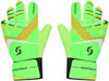 Goalkeeper gloves, with double protection, Green-2, Size 5