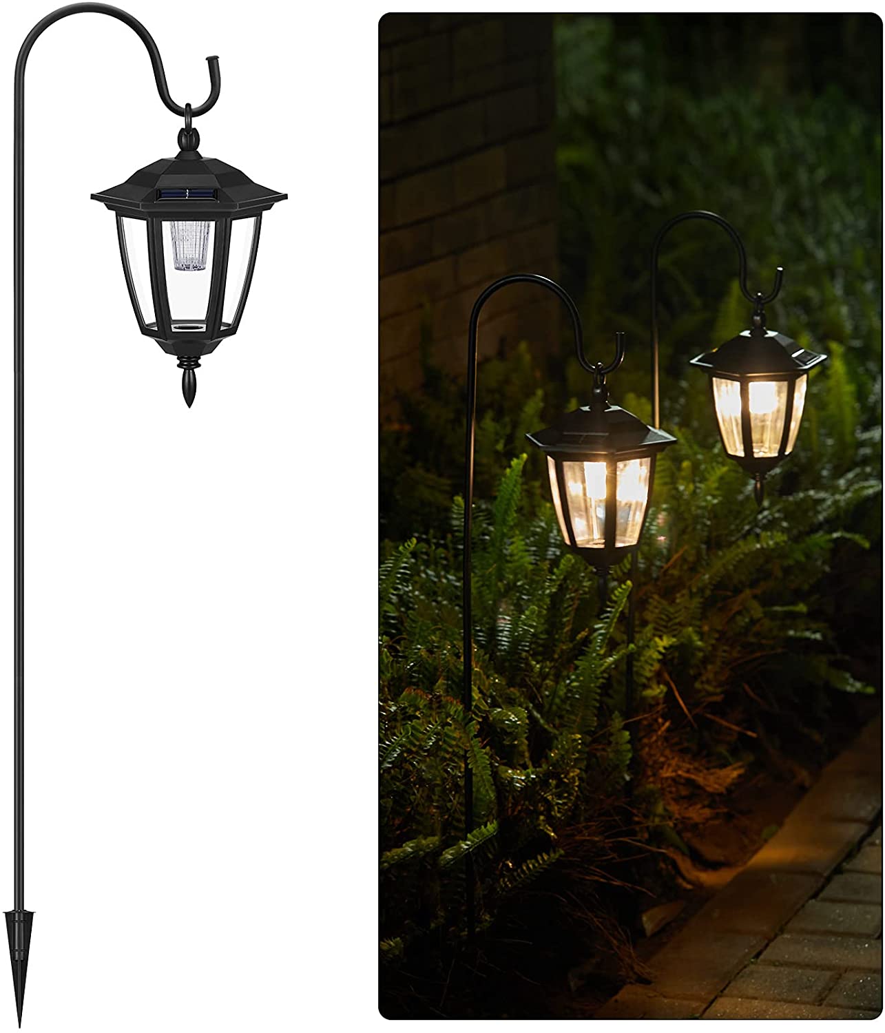 Solar Powered Outdoor Path Lights 2 Packs