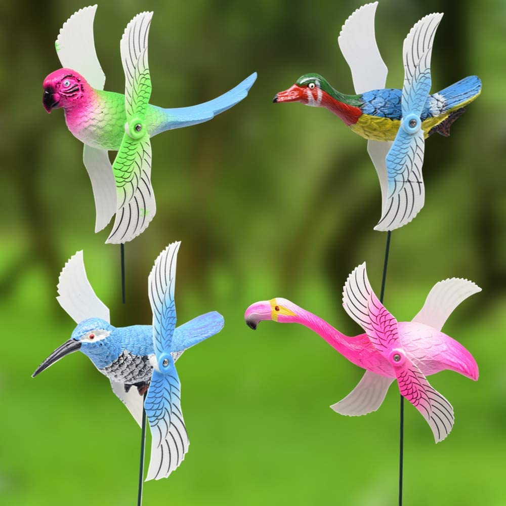 Garden pinwheels lawn decorations (B-Color bird)