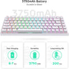 84 key wireless gaming keyboard, Hot-swap Brown Switch (White)