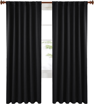 rod pocket curtains, 52 x 108 inches, 2 panels