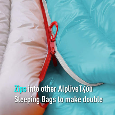 Backpacking sleeping bag for hiking (Fantasy Blue)