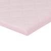 Fitted Microfiber Crib Sheet, Pink Quilted