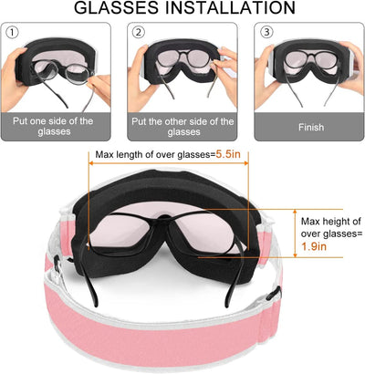 Ski goggles with UV protection (revo Pink Lens Vlt 13%)