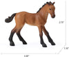 4 pieces of realistic plastic horse toy, mare and foals