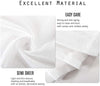 2 Panel Rod Pocket Sheer Curtains 100 "W x 96" (White)